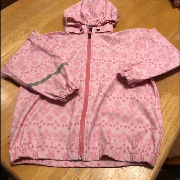 H&M Other - Girl's H&M Pink Zip Up RainJacket.  Size 6-8